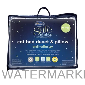 Toddler Cot Bed Quilt & Pillow set