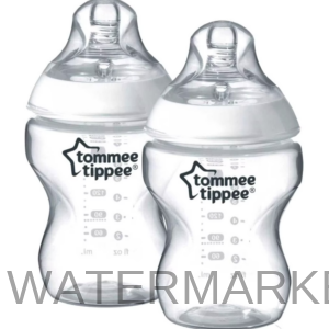 Tommee Tippee Closer to Nature Baby Bottles, 2 Pack, 260ml