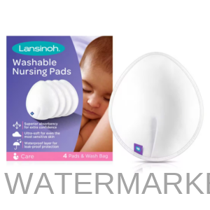 Lansinoh Washable Nursing Pads - Pack of 4, White
